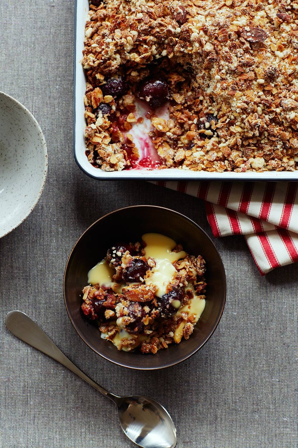 Cherry crumble - Dessert Recipes | House & Garden