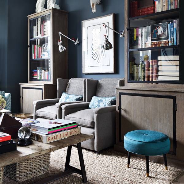 Blue Grey Living Room Colour Scheme | Interior Design Ideas | House