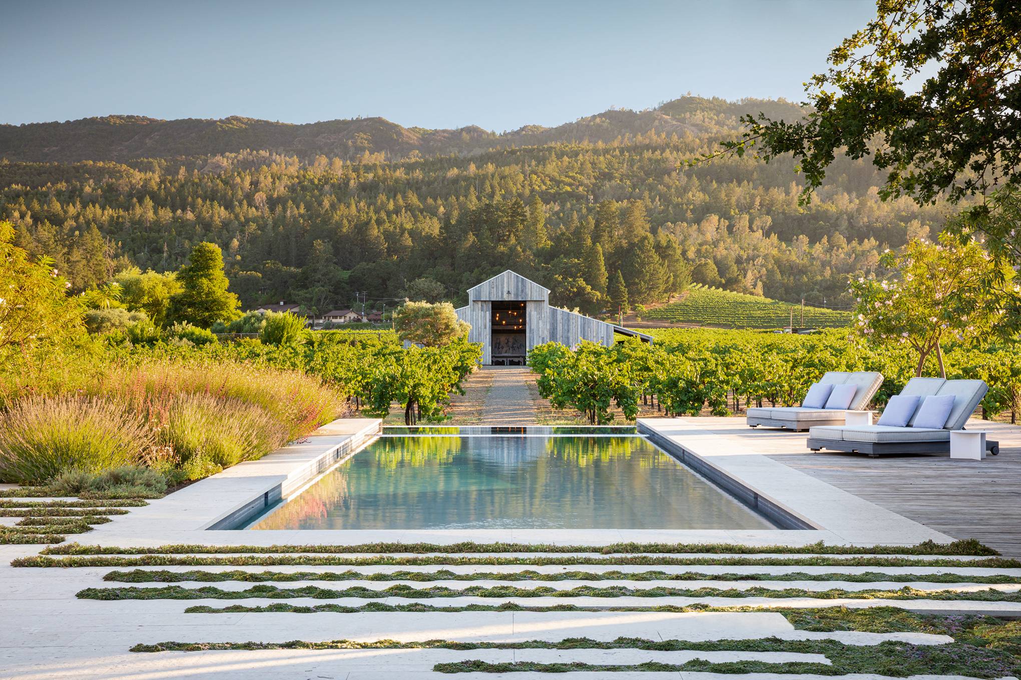 Napa Valley Garden By Landscape Architect Roderick Wyllie House Garden