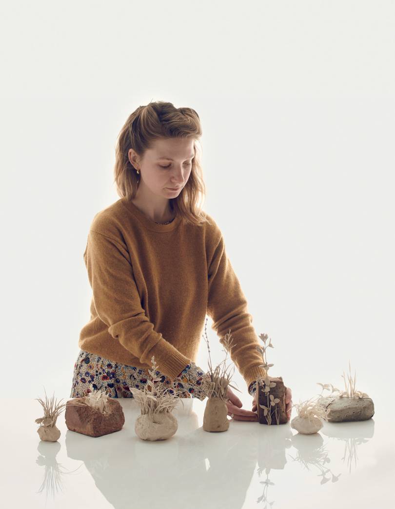 Ceramicist Katie Spragg in her studio House & Garden