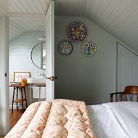 Blue Attic Bedroom