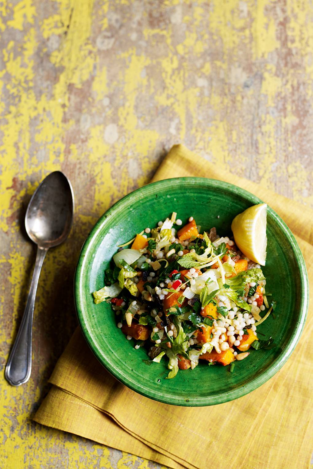 Giant couscous recipe with butternut squash & herbs House & Garden