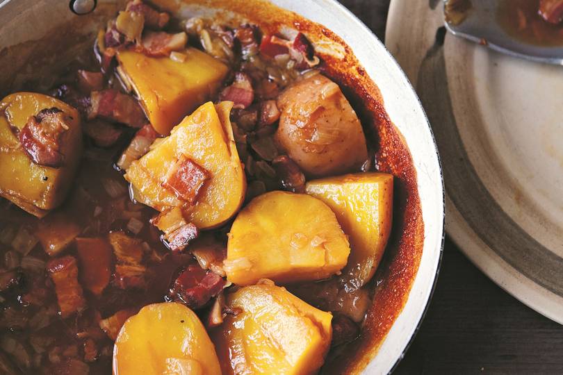 Potatoes with bacon and onion recipe | House & Garden