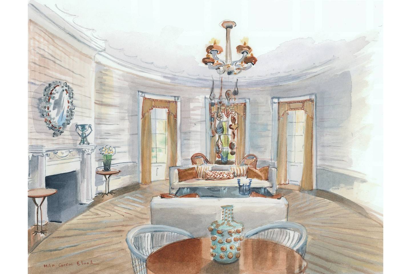 Yellow Oval Room The White House Clinton or Trump House & Garden