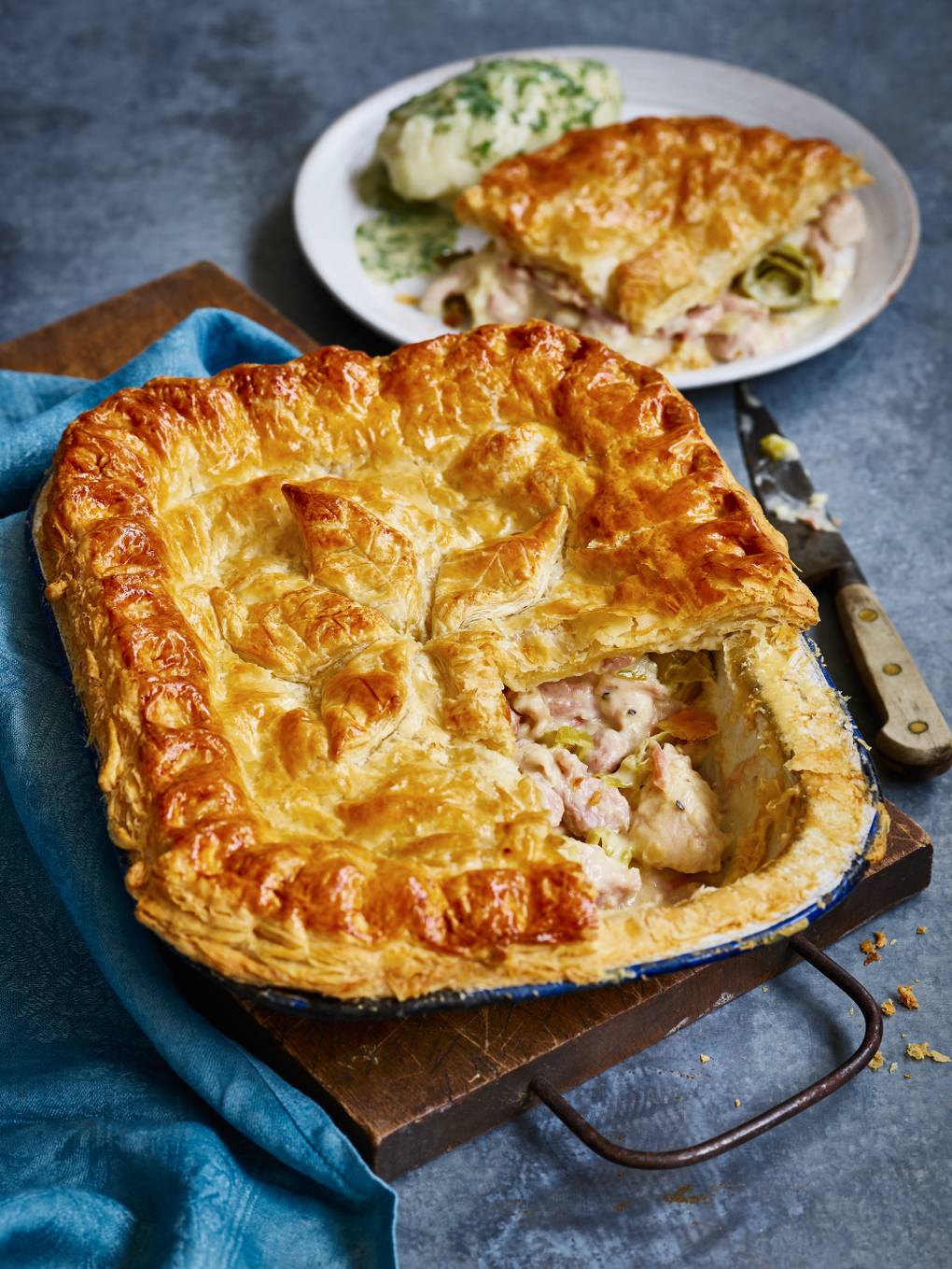 Chicken and pork knuckle pie recipe House & Garden