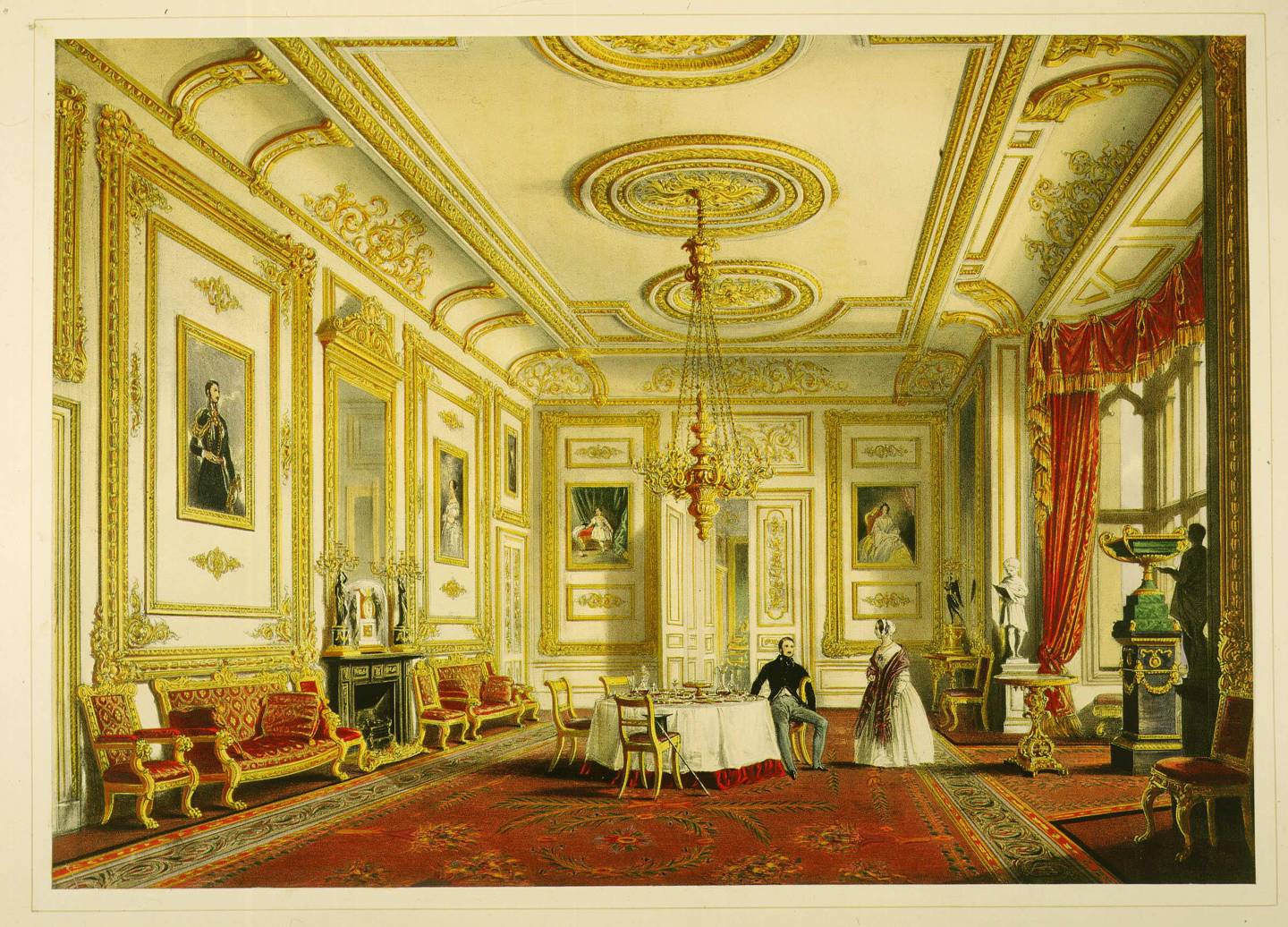 White Drawing Room at Windsor Castle a history House & Garden