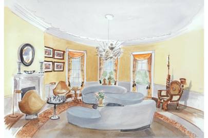 Yellow Oval Room The White House Clinton Or Trump House