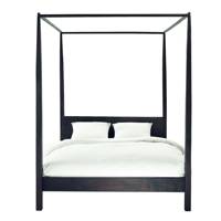 Four-Poster Solid Acacia Wood King Size Bed, £516