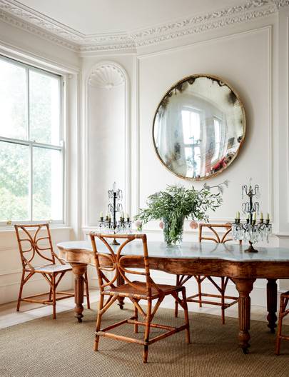 Mirrors Interior Design, Mirror Over Dining Room Table