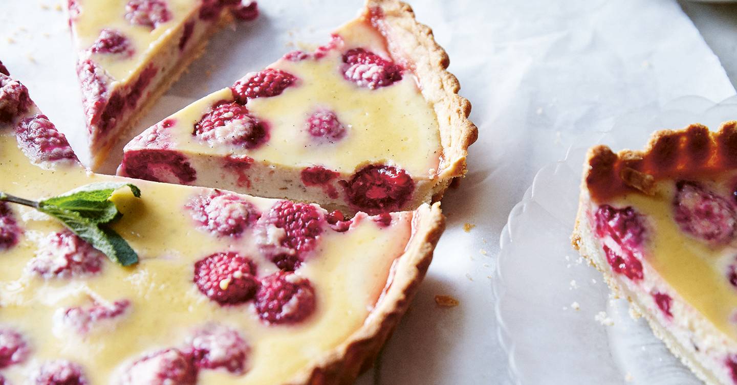 Raspberry buttermilk tart recipe | House & Garden