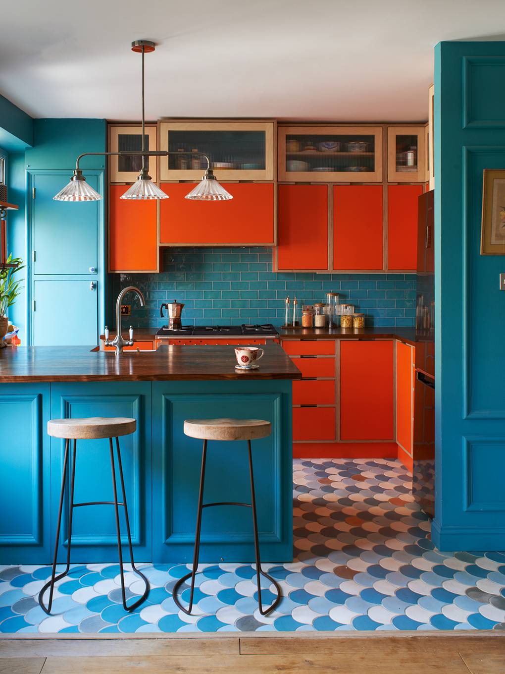 Coloured Kitchen Ideas Kitchen Colour Schemes House Garden