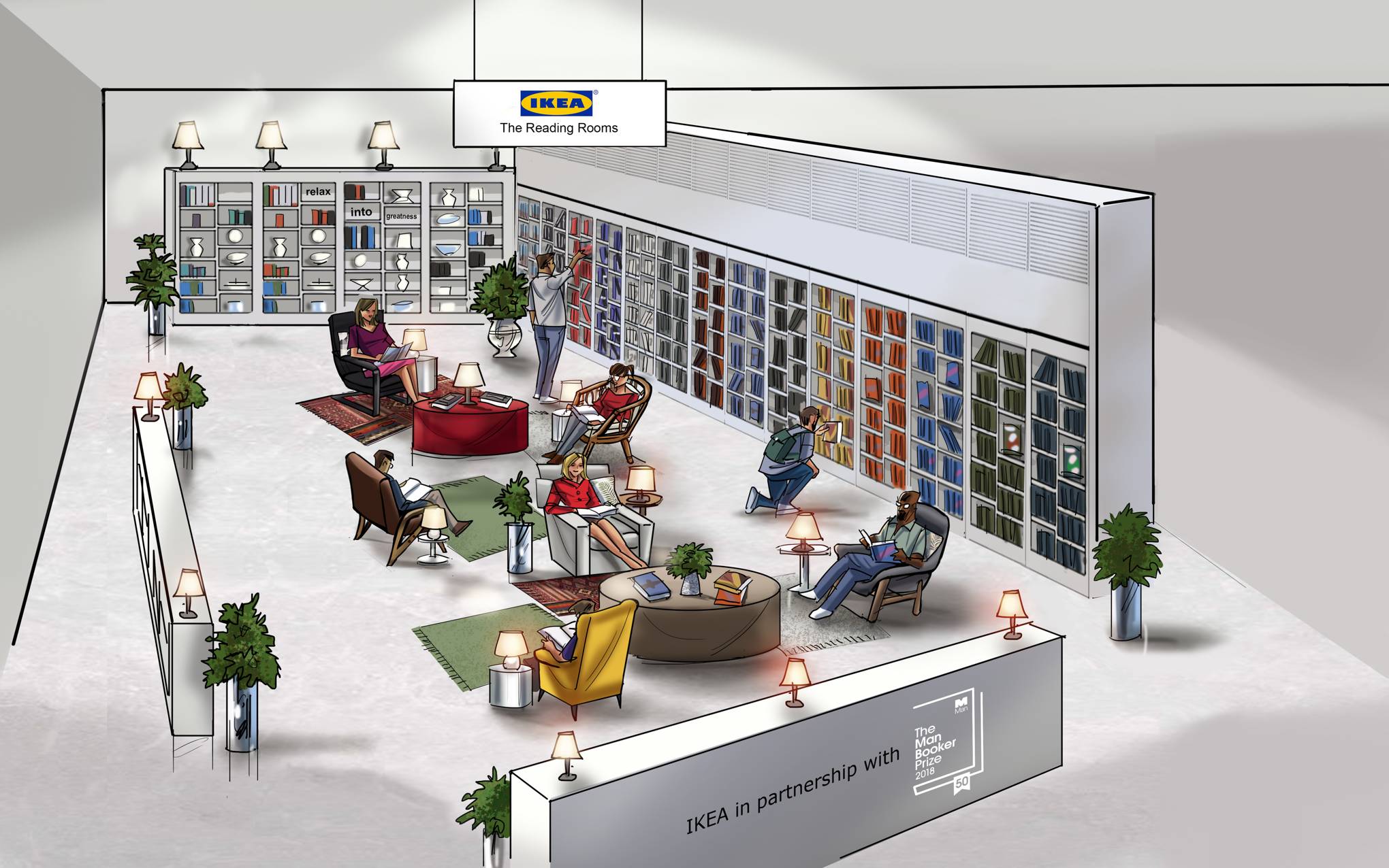 Ikea Reading Rooms For The Man Booker Prize House Garden