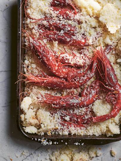 Prawns baked in salt recipe with mango, chilli & coriander ...