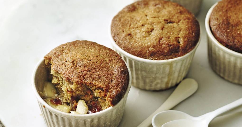 Sticky Pear & Date Puddings House & Garden