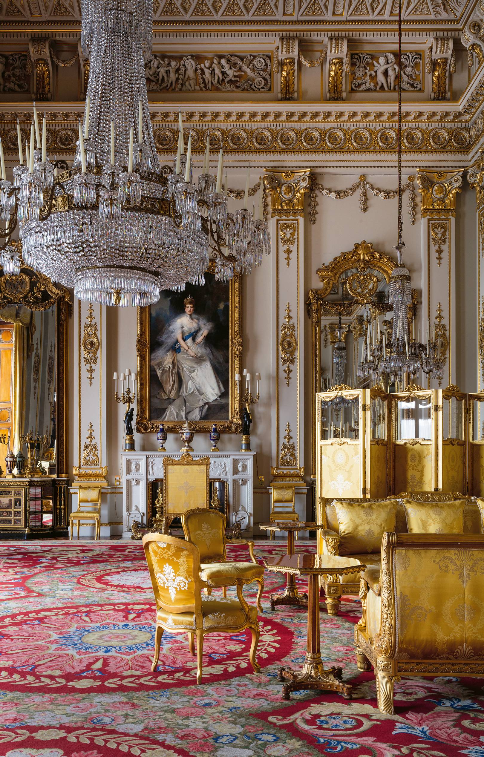 The interiors of Buckingham Palace House & Garden