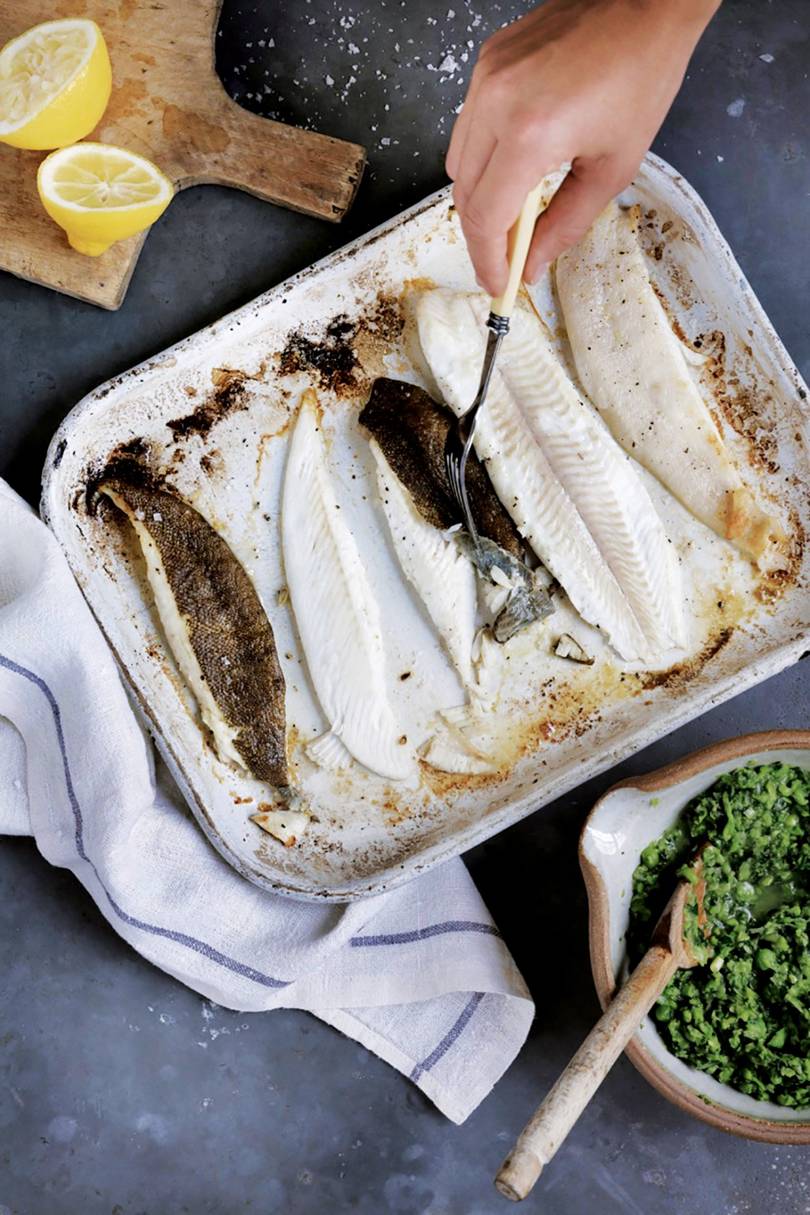 Lemon Sole with Lettuce and Pea Purée | Recipes | House & Garden