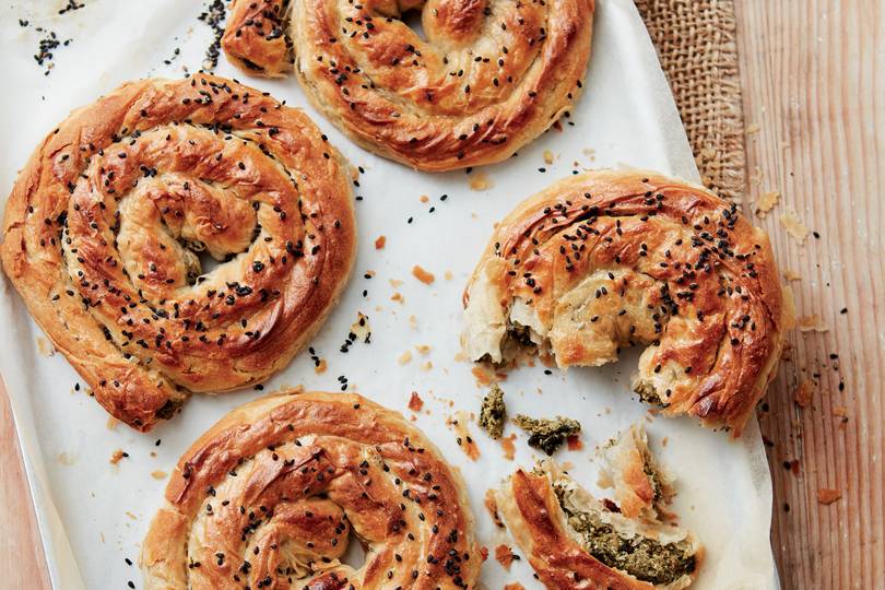 Goat’s Cheese and Spinach Filo Swirls Recipe House & Garden