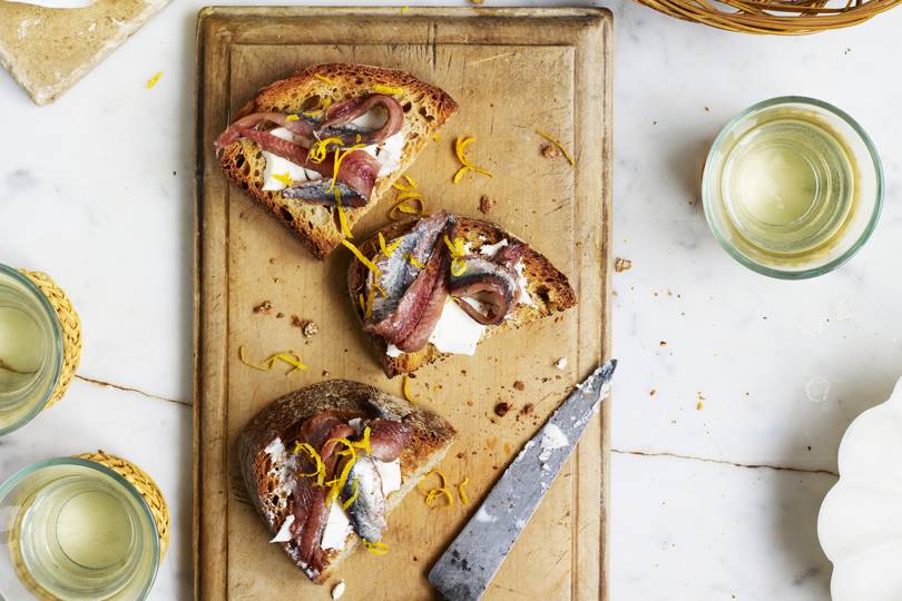 Crostini recipe with anchovies and butter | House & Garden