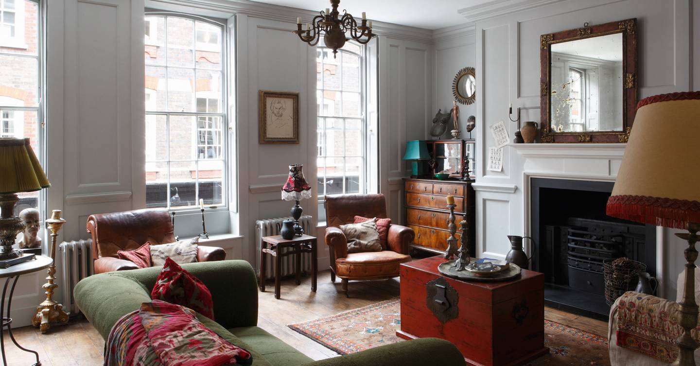 A restored weavers' house in Spitalfields House & Garden