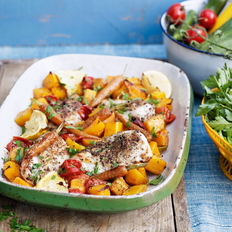 Chicken with Moroccan-Spiced Vegetables - Healthy & Easy Recipes ...