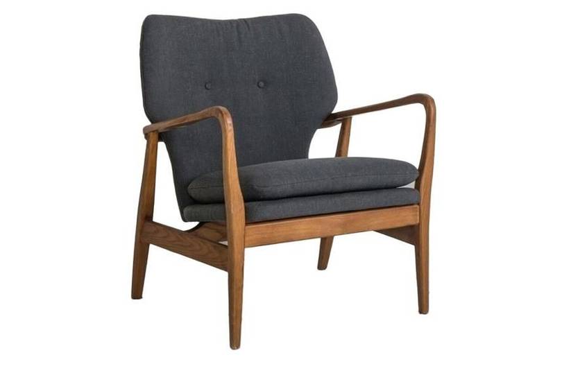 Our Favourite Wooden Armchairs To, Grey Armchair With Wooden Arms