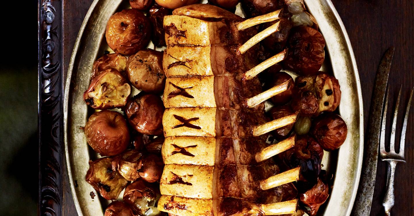 Roast rib of pork recipe with velvety cider gravy House & Garden